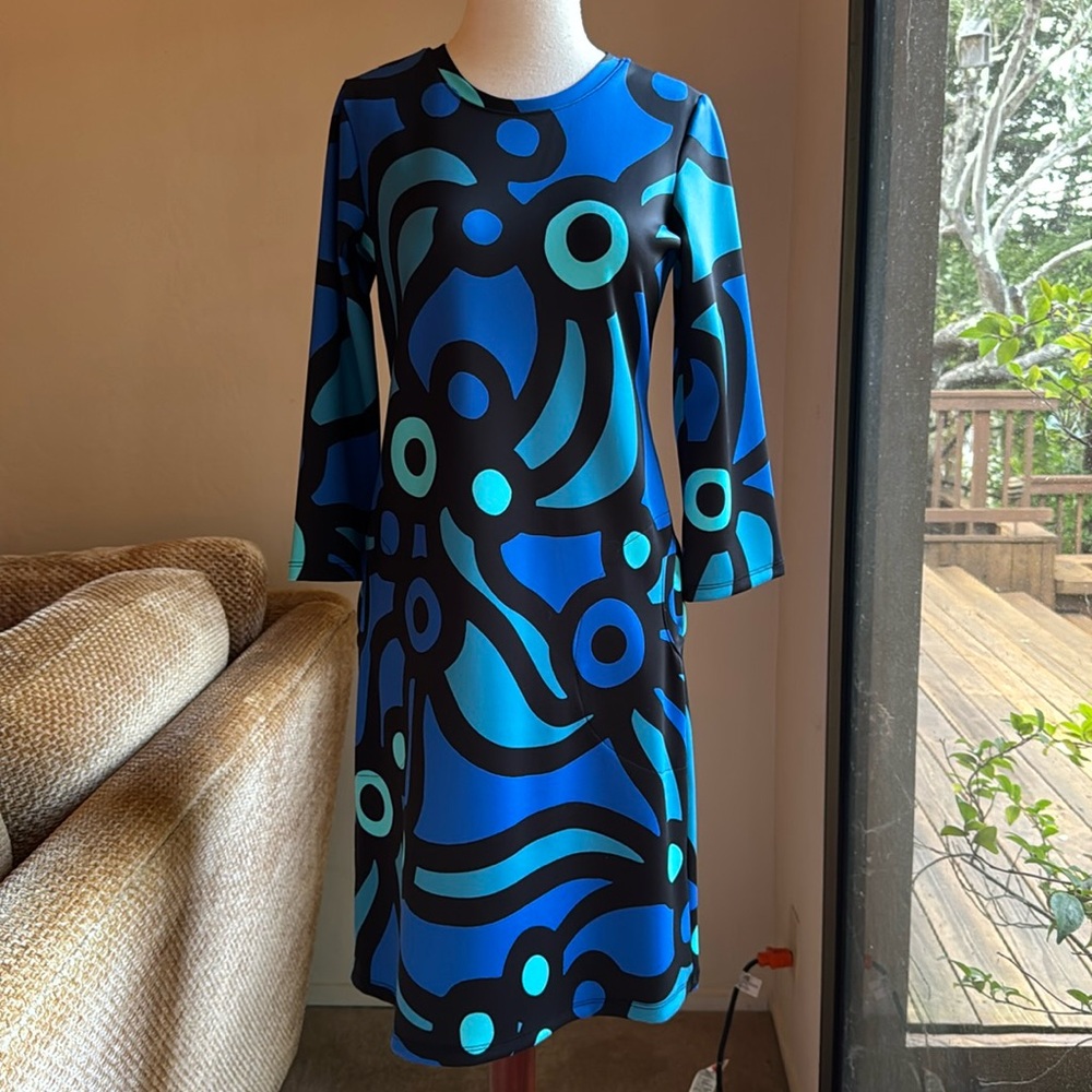 Lesley Evers thick Jersey Printed Dress